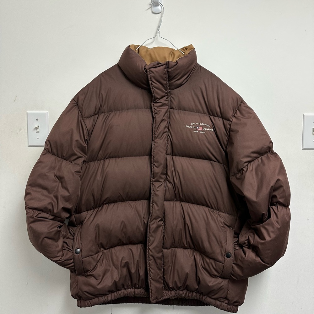Ralph Lauren Chocolate Brown Puffer Jacket